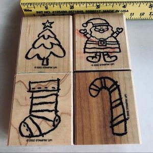 Stampin Up Christmas Theme Group (D) rubber stamps